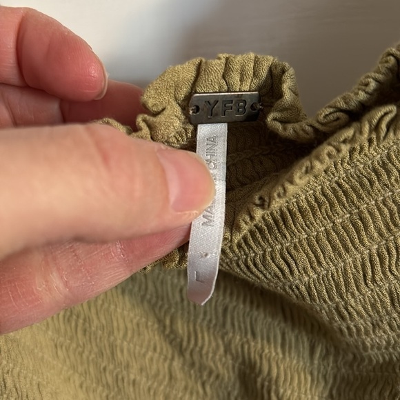 YBF (Young Fabulous & Broke) Sage Green Dress - Picture 5 of 7